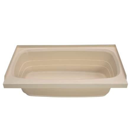 LIPPERT 24IN X 40IN BATHTUB; RIGHT DRAIN - PARCHMENT 209392